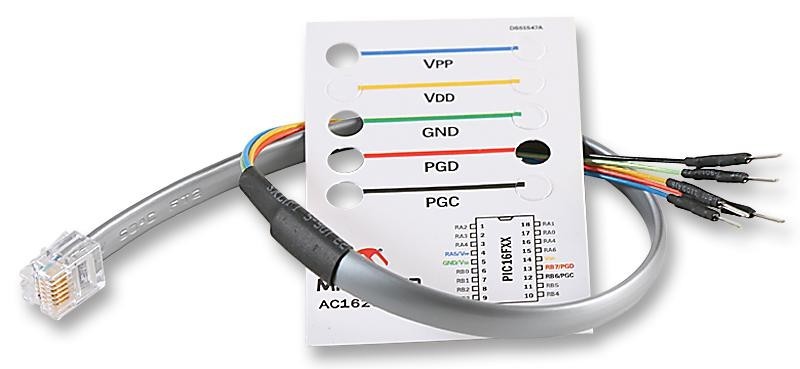 Microchip Technology Technology Ac162069 Breadboard Cable Kit, Icd 2