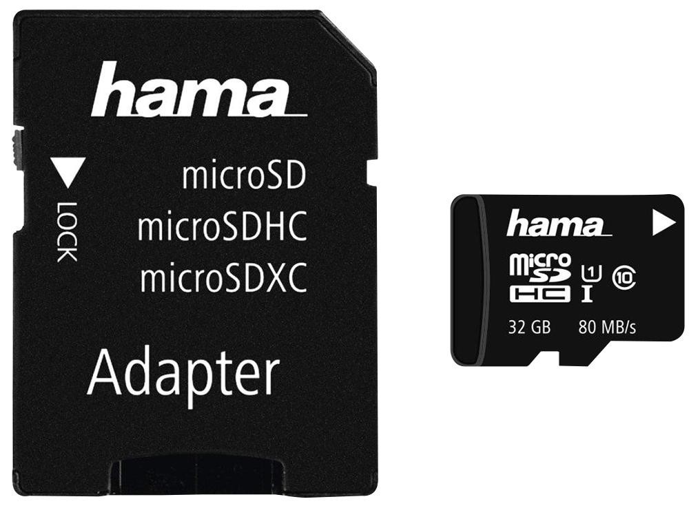 Hama 00124151 32Gb C10 Uhs-I Microsdhc, 80Mb/s