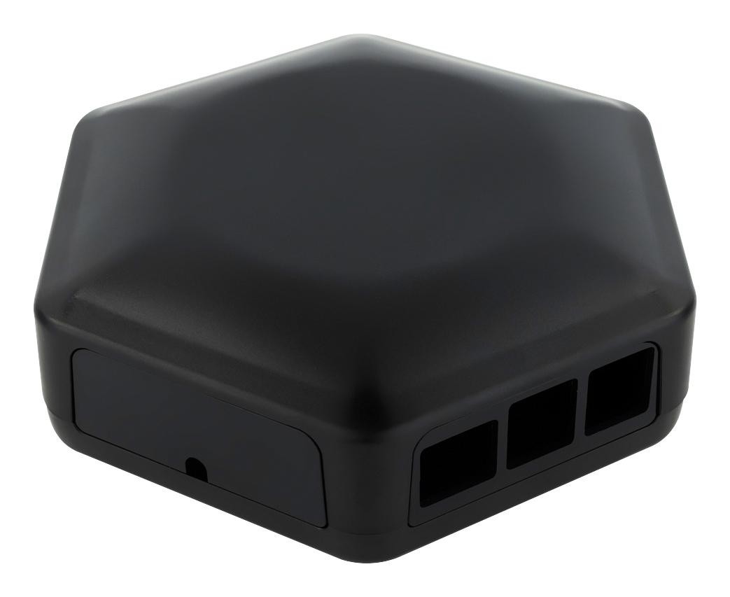 CamdenBoss Cbhex1-Pi3-Bk Enclosure, 146mm X 130mm X 45mm, Black