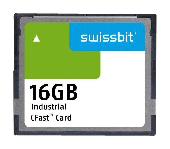 Swissbit Sfca016Gh2Ad2To-I-Gs-236-Std Memory Card, Cfast, 16Gb, -40 To 85Degc