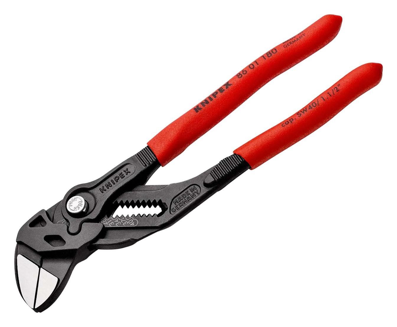 Knipex 86 01 180 Water Pump Plier, Wrench, 40mm, 180mm