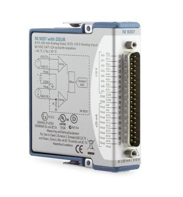 NI 781068-01 NI-9207, Voltage/current Input Module