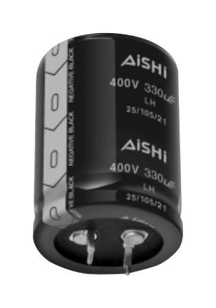 Aishi Elh2Gm471R50Kt Capacitor, 470Uf, 400V, Alu Elec, Snap-In