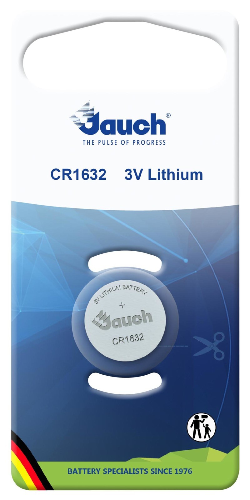 Jauch Cr 1632 Battery, Non Rechargeable, 135Mah, 3V