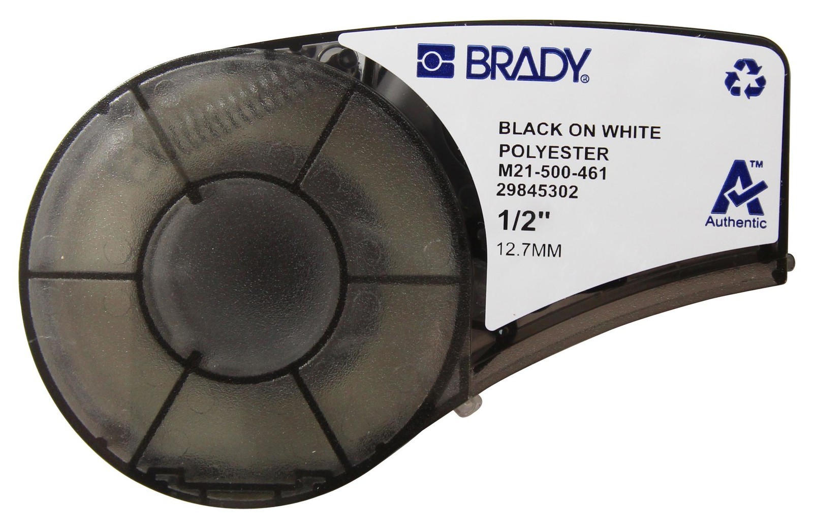 Brady M21-500-461 Label Printer Tape, 6.4M X 12.7mm