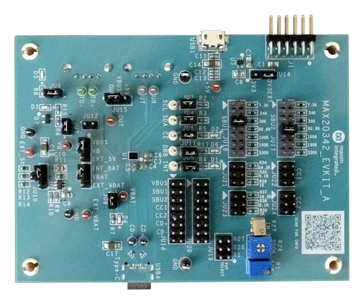 Maxim Integrated/analog Devices Max20342Evkit# Eval Kit, Usb Battery Charger Detector