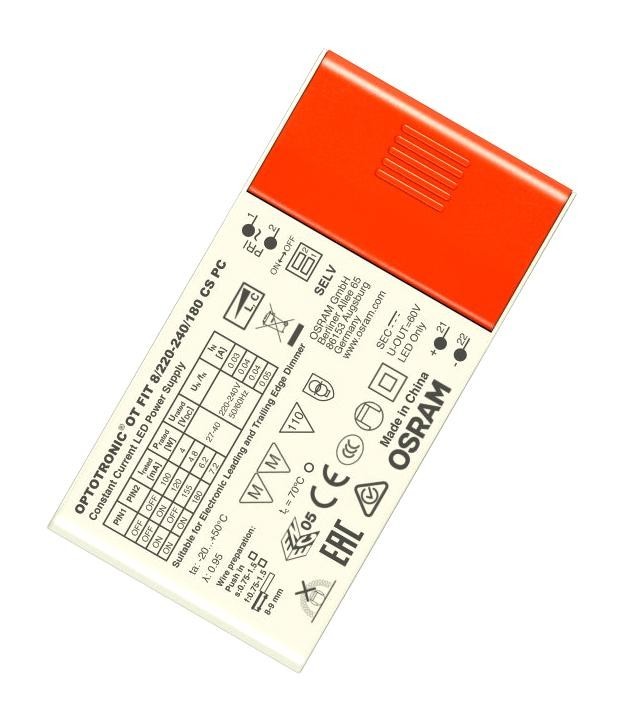 Osram Ot-Fit-8/220-240/180-Cs-Pc-Sc Led Driver, Constant Current, 7.2W