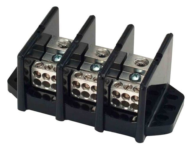 Marathon Special Products 1403401 Terminal Block, Barrier, 3 Position, 14-4Awg