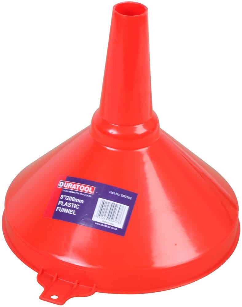Duratool D03102 Plastic Funnel, 8In