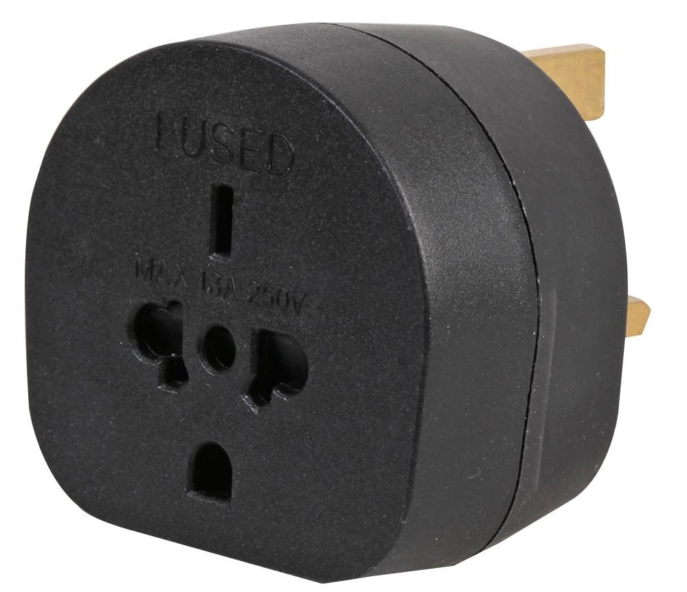 Pro Elec Pel00141 Travel Adaptor All Continents To Uk, Blk