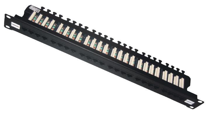 Connectorectix Cabling Systems 009-001-001-40 Patch Panel, 24Port, 1U, Cat6