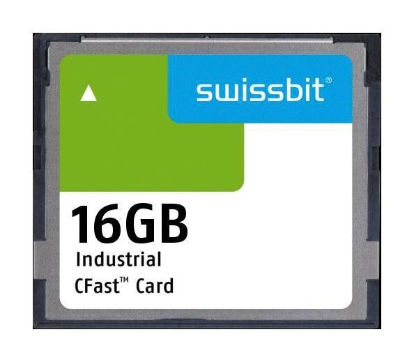 Swissbit Sfca016Gh1Ao1To-I-Qc-216-Std Cfast Flash Memory Card, 16Gb