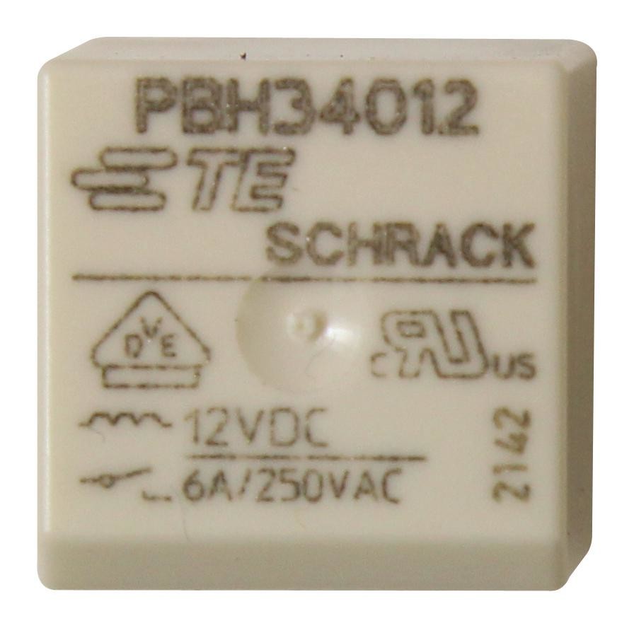 Schrack / Te Connectivity 2-1415356-1 Power Relay, Spst-No, 12Vdc, 6A, Tht