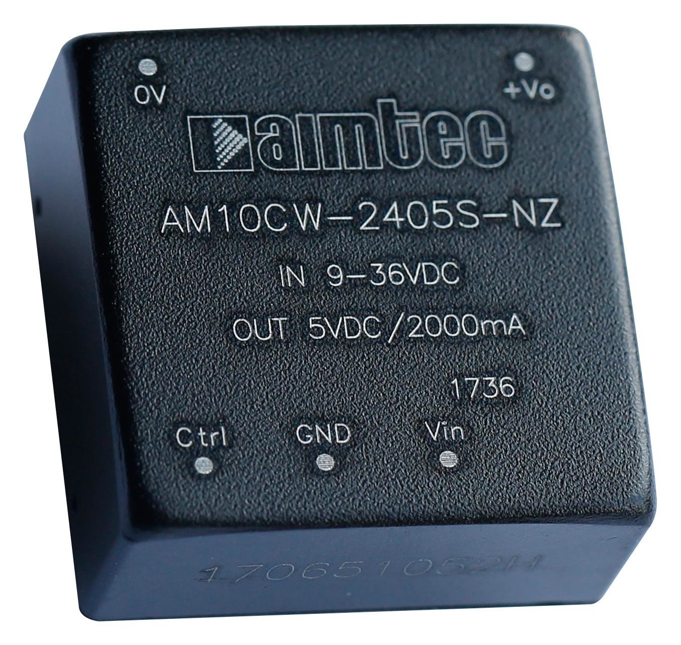 Aimtec Am10Cw-2424S-Nz-Std Dc-Dc Converter, 24V, 0.41A