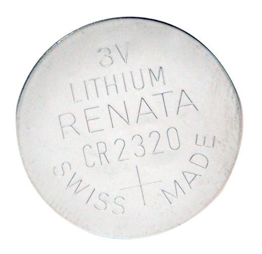 Renata Cr2320 Cell, Lithium, Button, 3V