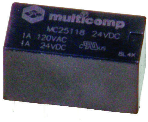 Multicomp Pro Mc25135. Relay, Signal, Dpdt, 120Vac, 24Vdc, 1A