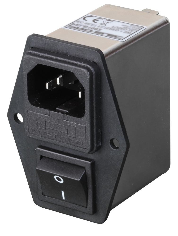 Pro Elec Pelb1084 Iec Inlet Filter, 1-Ph, 6A, 250V, Qc