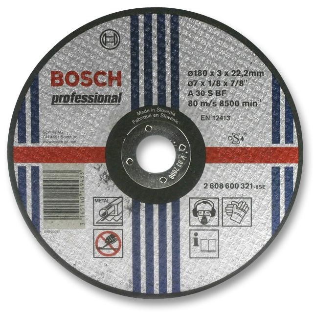 Bosch Professional (Blue) 2608600321 Grinding Disc, 80Mps, 22.23mm Bore