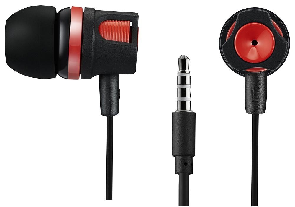 Canyon Cne-Cep3R Earphones With Microphone, Red