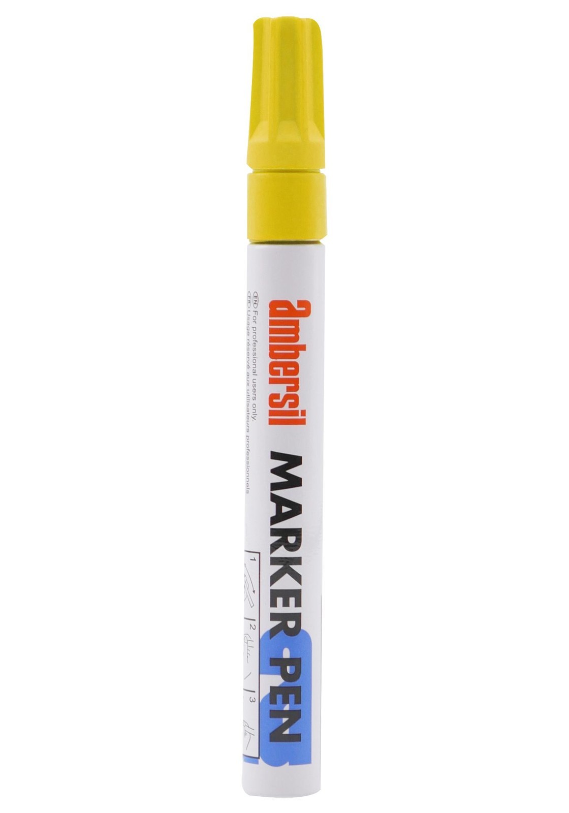 Ambersil Marker Pen Yellow, 3mm Coating, Paint, Pen, Yellow, 0.0215G