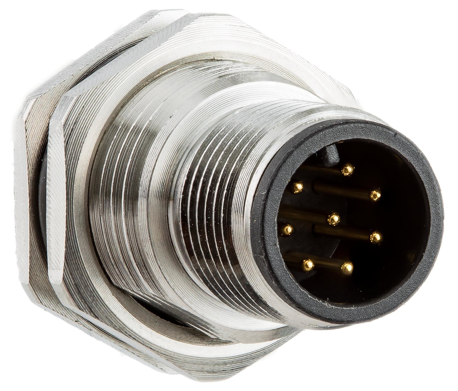 Amphenol LTW Sm12A-05Pmms-Sf8001. Sensor Connector, M12, Plug, 5Pos, Panel