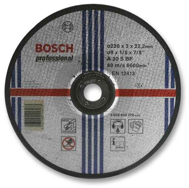 Bosch Professional (Blue) 2608600226 Grinding Disc, 80Mps, 22.23mm Bore
