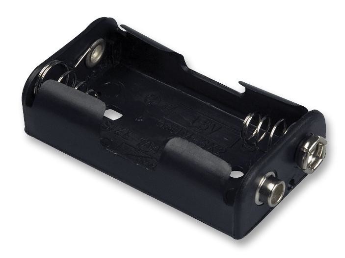 Keystone 2474 Battery Holder, Snap Connector, 2 Aa