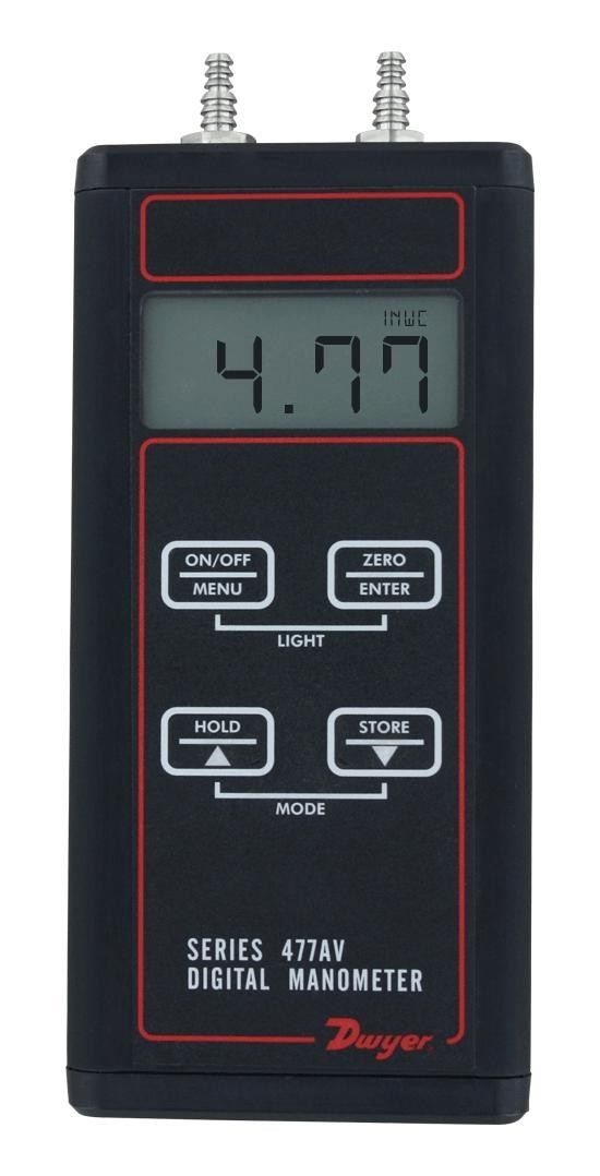 Dwyer 477Av-000 Digital Manometer, 1 Inwc, 0.5%