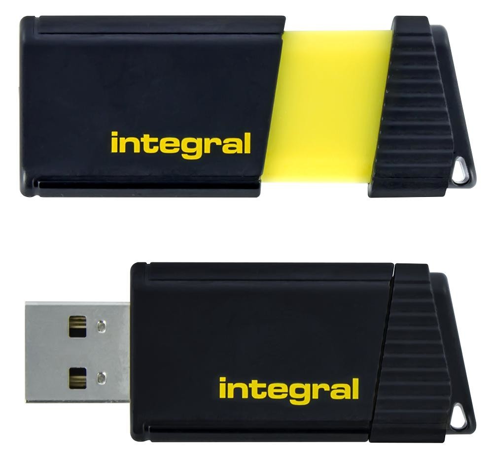 Integral Infd64Gbpulseyl 64Gb Usb Pen Drive Usb 2.0 Yel