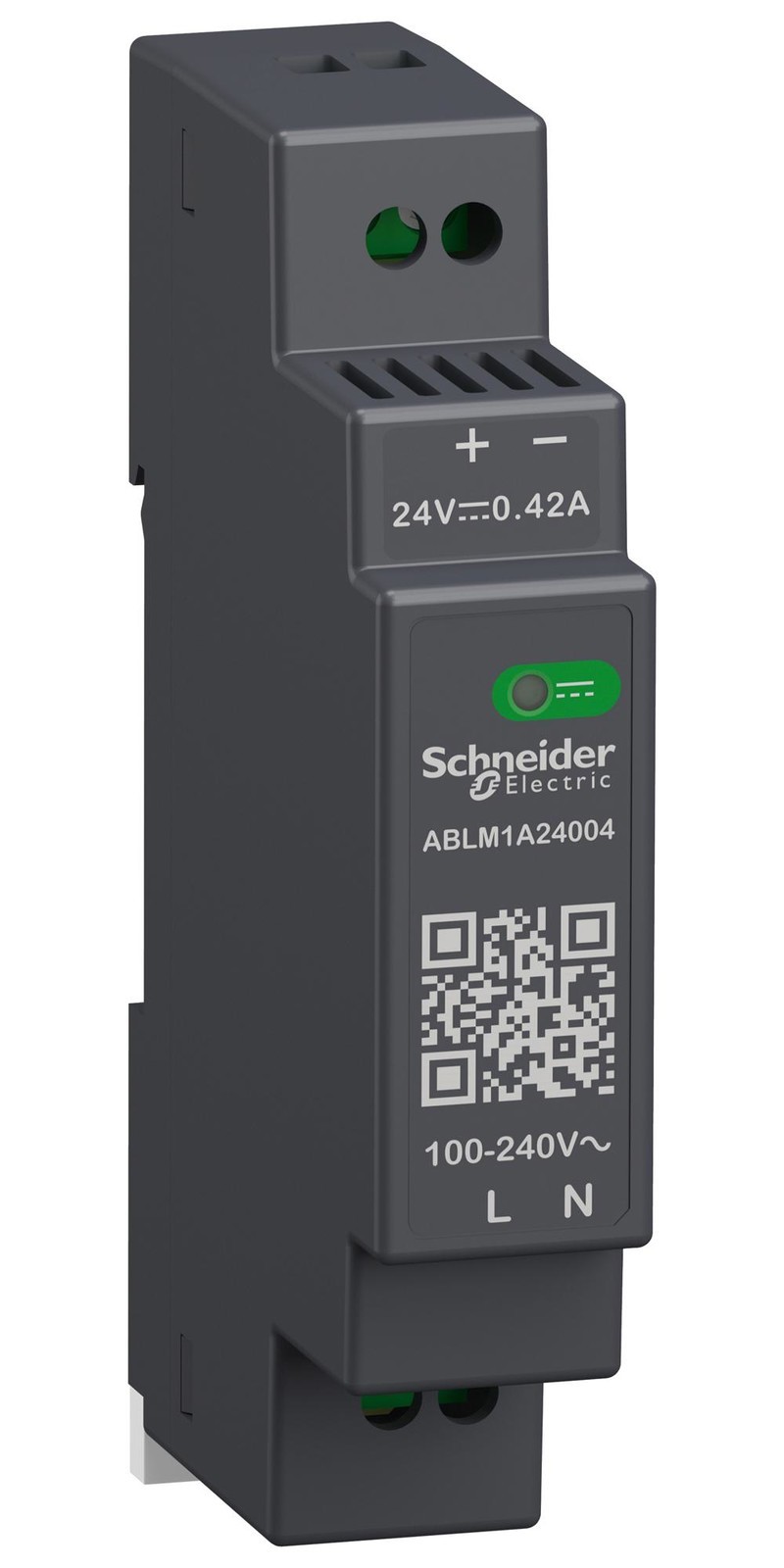 Schneider Electric Ablm1A24004 Power Supply, Ac-Dc, 1 O/p, 24V, 0.42A