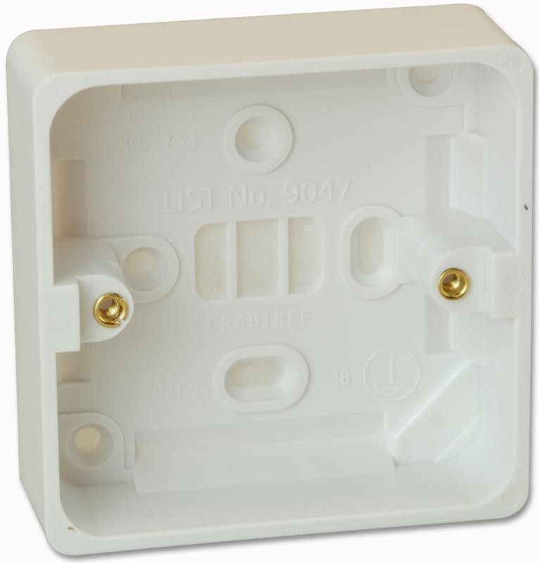 Crabtree 9047 1G 29mm Moulded Box