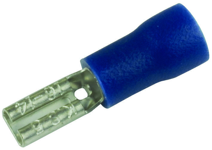 Multicomp Pro Mc29413 Terminal, Female DisConnectorect, 0.11In, Crimp,blue