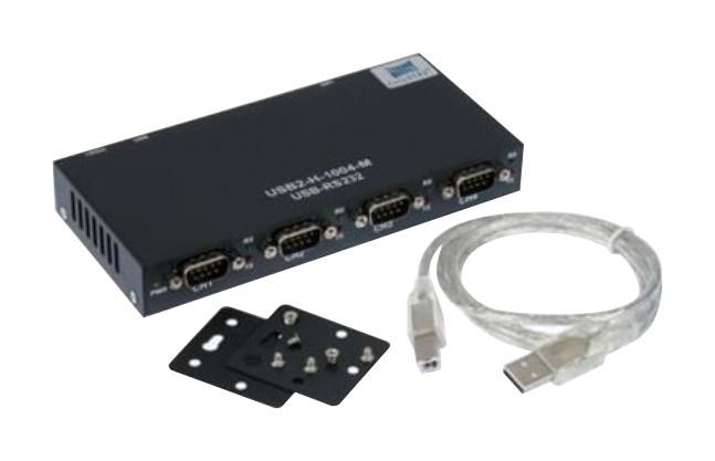 Connectorective Peripherals Usb2-H-1004-M Converter, Usb To 4 X Rs-232 Serial
