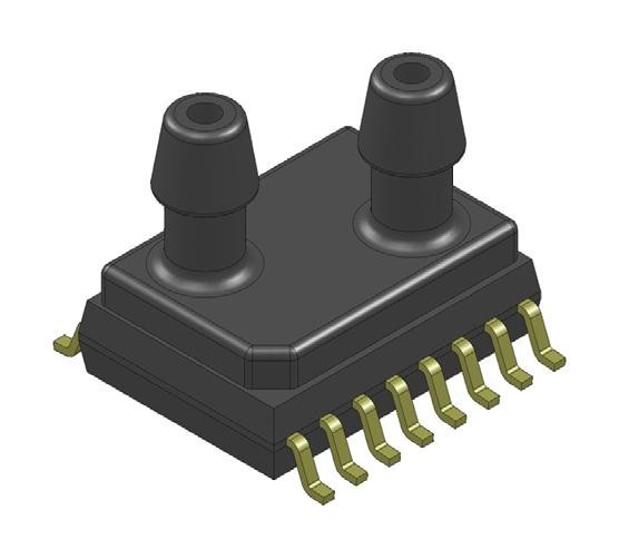 Amphenol All Sensors Dlc-L02D-D4 Pressure Sensor, 2In-H2O, Diff, I2C