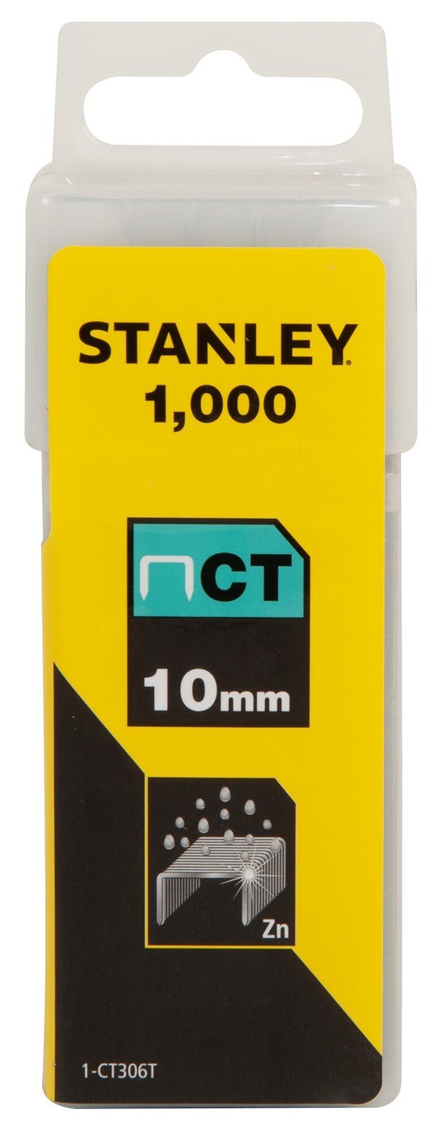 Stanley 1-Ct306T Staples, Narrow, Flat, 10mm, Pk1000