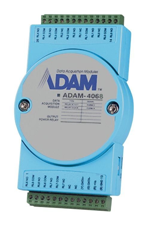 Advantech Adam-4068-C Relay Output Module, W/modbus, 8 Ch, 1A