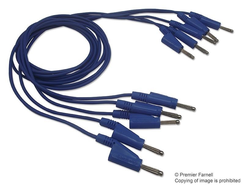 Rohde & Schwarz Hz10B Refurbished Test Lead Set, Banana Plug, Blue, 1M