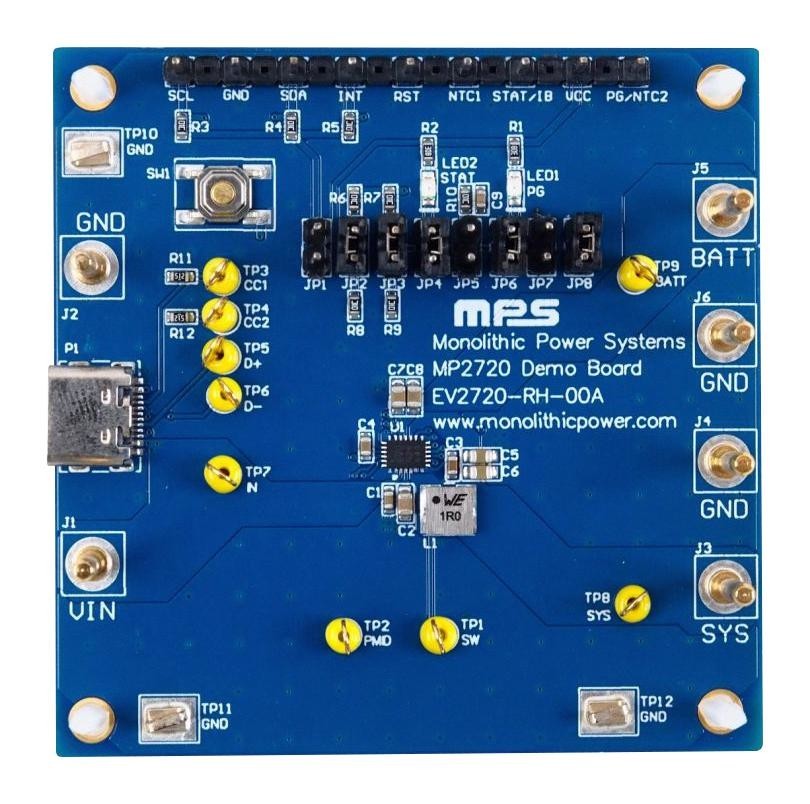 Monolithic Power Systems (Mps) Ev2720-Rh-00A Evaluation Board, Nvdc Buck Charger