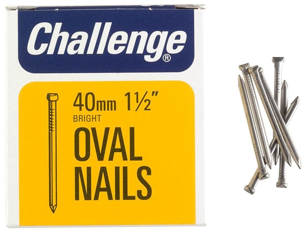 Challenge 12014 Oval Nails Bright, 40mm (225G)