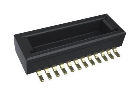 Amphenol Communications Solutions 10164228-0241A1Rlf Mezzanine Connector, Hdr, 24Pos, 2Row, 0.4mm