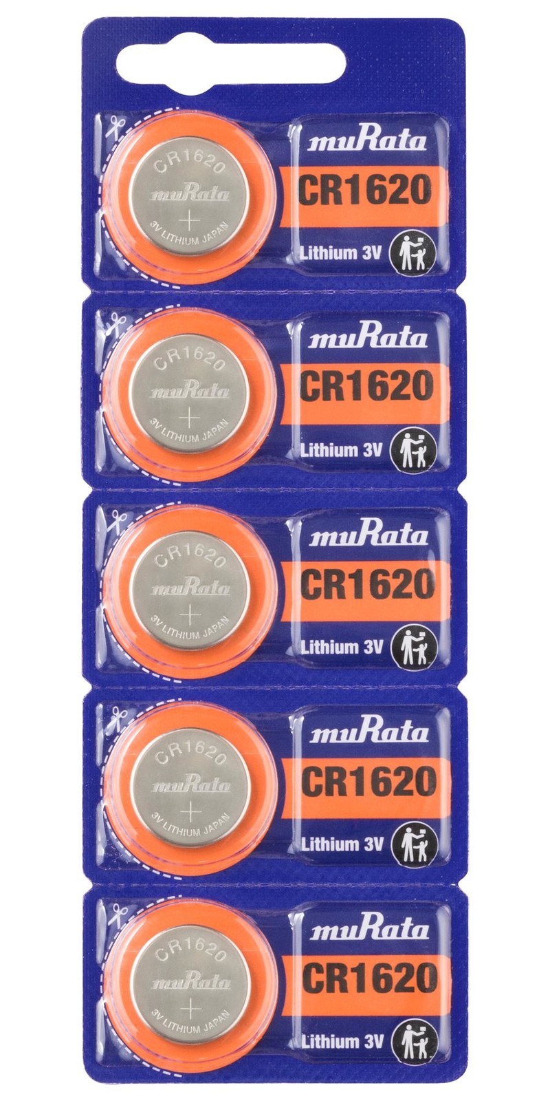 Murata Cr1620 Battery, Non Rechargeable, 3V, 80Mah