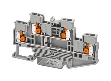 Phoenix Contact 1453890 Terminal Block, Din Rail, 4Pos, 12Awg