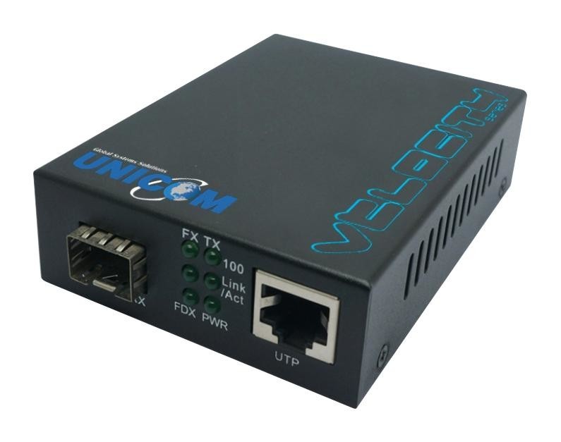 Unicom Gep-6301Sfpc Converter, 10/100/1000 Base-Tx To Sc/lc