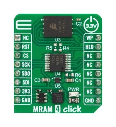 MikroElektronika Mikroe-5838 Mram 4 Click Add-On Board, Spi Stt-Mram