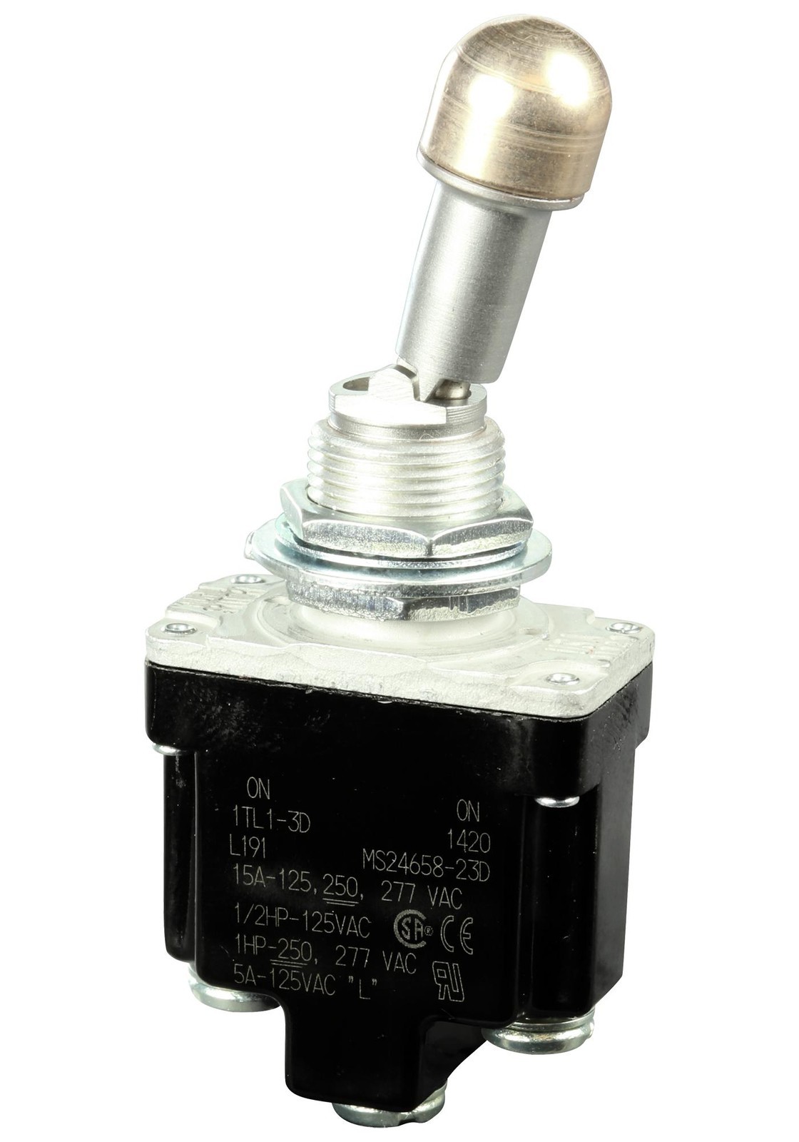 Honeywell 1Tl1-3D Toggle Switch, 1 Pole, On-On