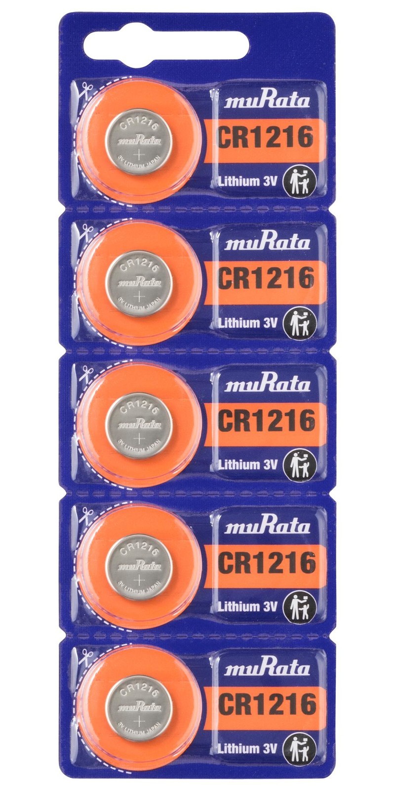 Murata Cr1216 Battery, Non Rechargeable, 3V, 30Mah