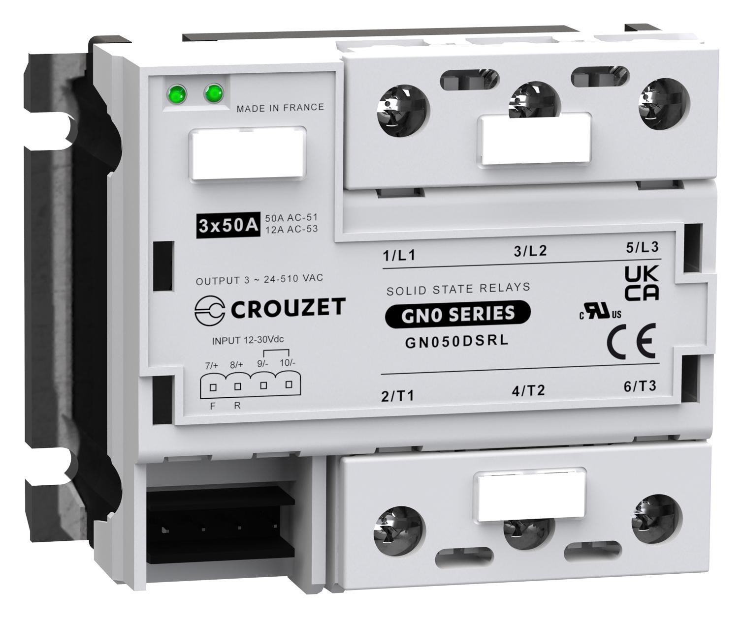 Crouzet Gn050Dsrl Solid State Relay, 50A, 12-30Vdc, Panel