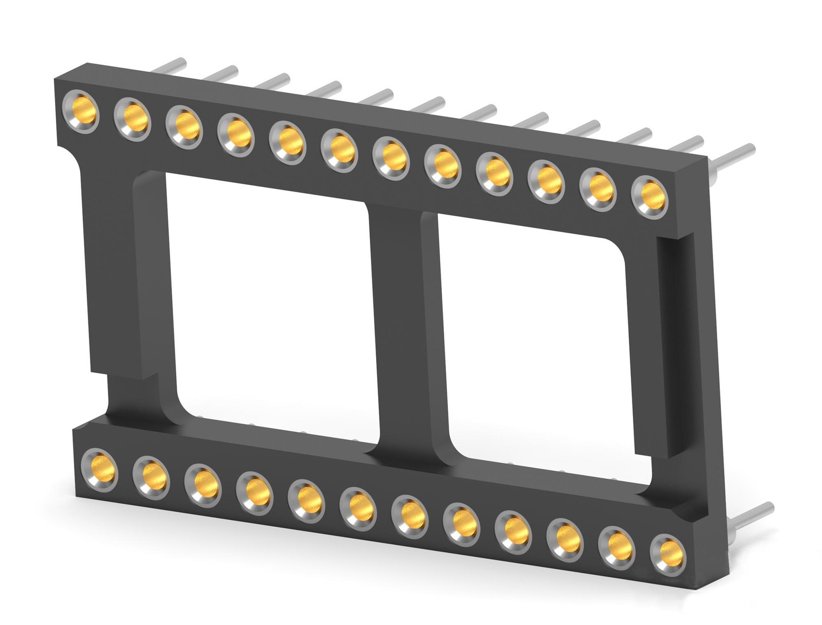 Amp Connectors / Te Connectivity 2-1571552-8 Dip Socket, 24Pos, 2.54mm