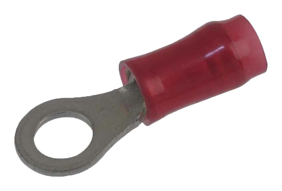 Amp Connectors / Te Connectivity 8-31886-1 Terminal, Ring Tongue, #8, Red, 16Awg