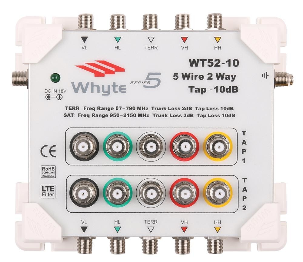 Whyte 10011 Wt52-10 Series 5 Wire 2 Way 10Db Tap
